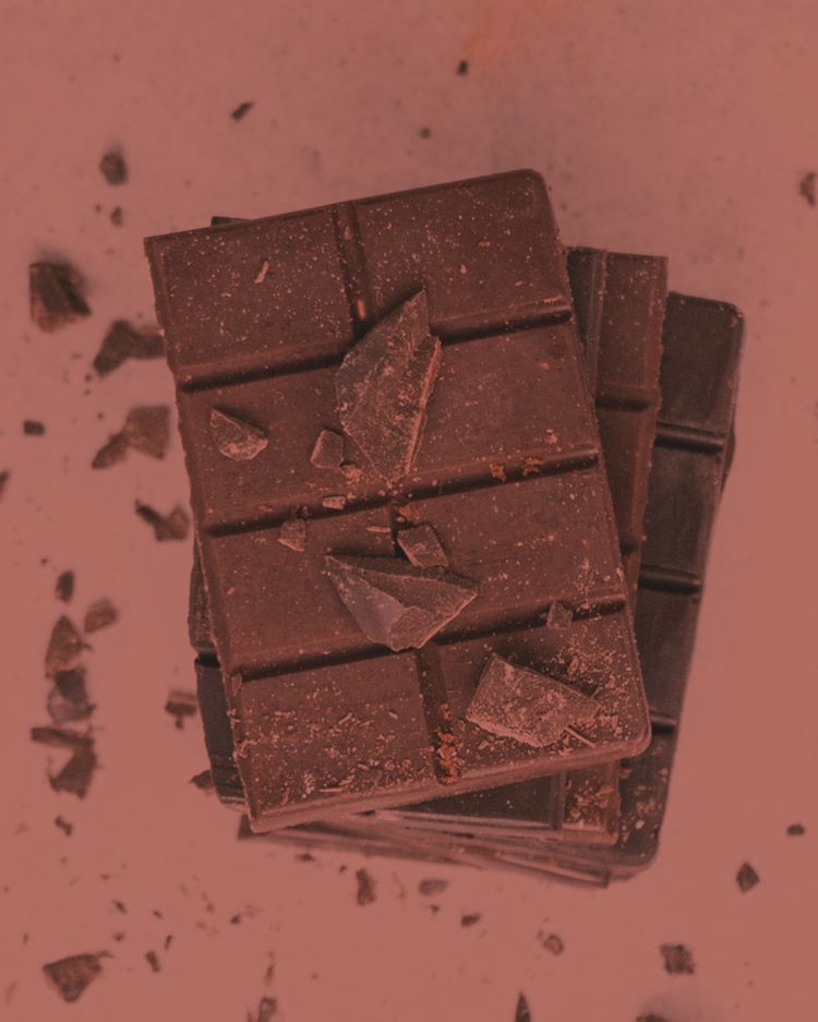 chopped chocolate bars